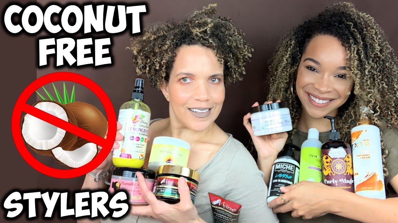 Coconut Free Natural Hair Creams & Gels | NO COCONUT OIL - YouTube