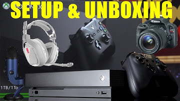XBOX ONE X UNBOXING!! SHOWING YOU MY SETUP! 1 YEAR ON YOUTUBE! | Crossed Gaming