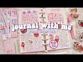 RELAXING JOURNAL WITH ME 🥨 food diaries • the last pages of my 6-ring binder • pastel • aesthetic