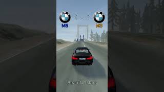 Which BMW Breaks First | M5 vs M3 #beamng #comparison #crash