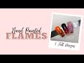 3 Hand Painted Flame Designs - Nail Art