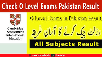 How to Check O Level Exams in Pakistan Result
