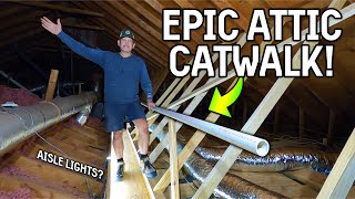 EASY ATTIC TRAVEL! We Had Some Spare Materials... Ep. 11