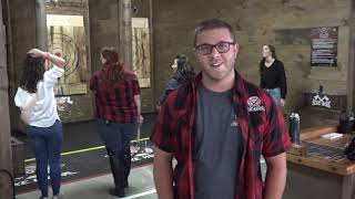 Axe throwing at the Pigeon Forge Axe House