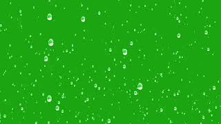 Green screen rain effect