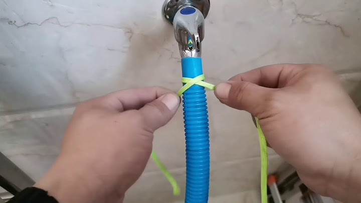 Tie the water pipe in this way, no matter how much pressure the water pipe will not fall off