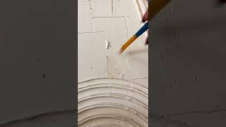 Fixing cracks in Textured Art ✨ want a full tutorial? Let us know!! #fyp #shorts #plaster #textured￼