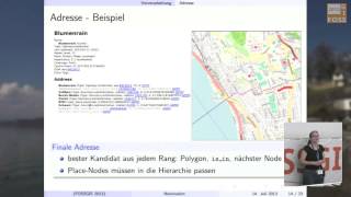 2013 - Sarah Hoffmann: Der OpenStreetMap-Geocoder Nominatim