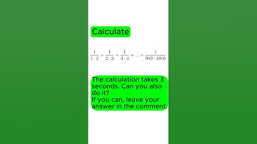 Calculate in 3 s. #math #mathematics #easy #comment  #write #answer