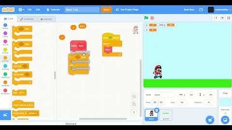 How to make Mario on Scratch | Mario on scratch | Mario scratch tutorial | Mario tutorial | Part 1
