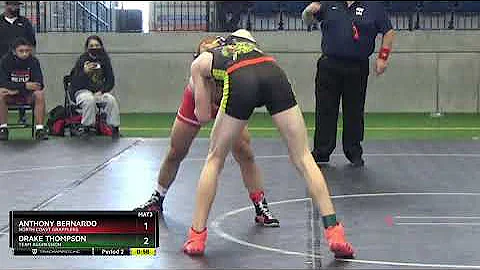 High School Boys 132 Drake Thompson Team Aggressio...