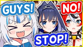 Gura Almost Made Bae And Kronii 𝙏𝙝𝙧𝙤𝙬 𝙐𝙥 With Her Disgusting Story Hololiveen Clips