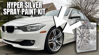 HOW TO SPRAY PAINT YOUR OWN WHEELS AT HOME! (DIY) (HYPER SILVER KIT)