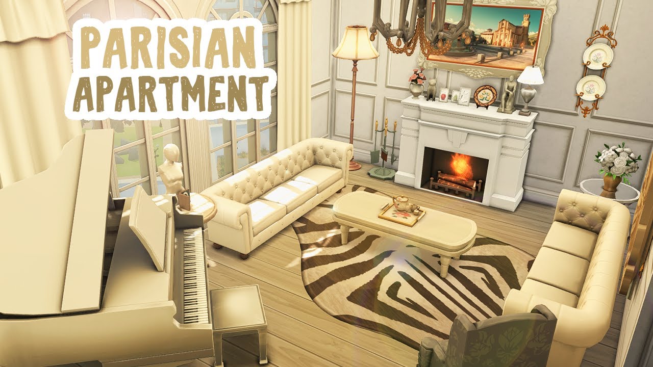 Парижская квартира || Ремонт квартиры в The Sims 4: Быстрая постройка