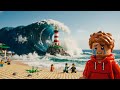 The Warning Sounds When the Tsunami Is Already There #tsunamiwarning #tsunami #naturaldisaster #lego
