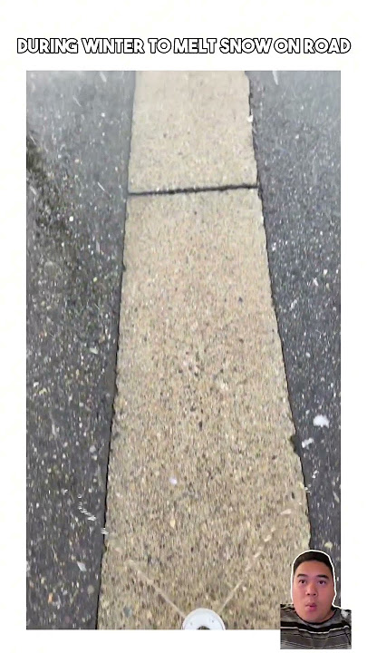 How #japan keep the road safe on #winter & heavy #snow Using warm underground water sprinkler!