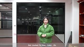 【Instime】High Quality Low Price Residential Automatic Aluminum Frameless Glass Garage Door For House