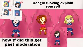 How tf did this get past thru moderation Google wtf (Open Closet School Girl) screenshot 4