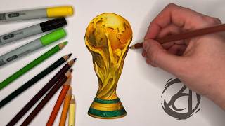 Como desenhar a Taça da Copa do Mundo 🏆 ⚽ com a Dai Oliveira