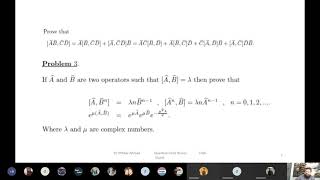 Lecture 5: Commutators,Application in Quantum Field Theory, Eigenvector and Eigenvalues, Bra-Ket