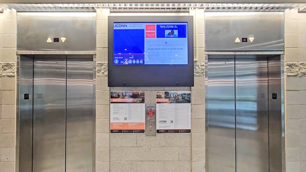 Kone Delta Traction Elevator in IT Engineering Building @ University of Connecticut, Storrs CT