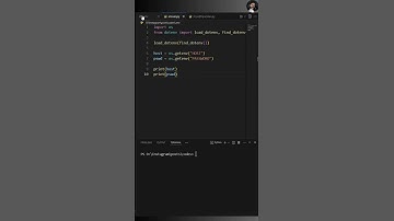 Environment variables in Python 💻🐍 #coding #python