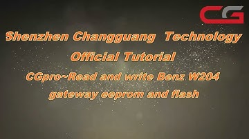 CG Pro 9S12 Read and Write Benz W204 Gateway EEPROM and Flash