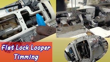Flat Lock machine Looper Belt Timing Setting|Sewing tutorial | How to setting Flatlock machine.