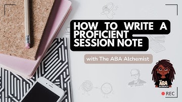 How to write an ABA session note