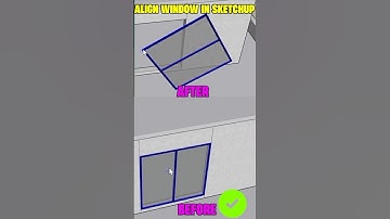 Easiest Way To Align Window In Sketchup #trending #sketchuptutorial #sketchup #viral #shorts