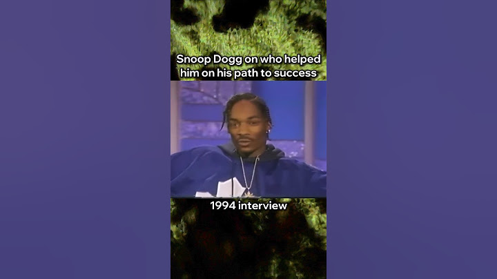 Snoop Dogg: The person who helped me on the road to success #snoopdogg #snoopdoggydogg #interview