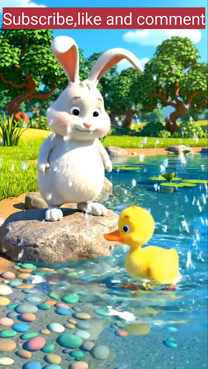 “Bunny & Duckie: The First Hello” 🌿🐰🦆 #pixarstyle #cuteanimal #cartoon #funny #cutepet