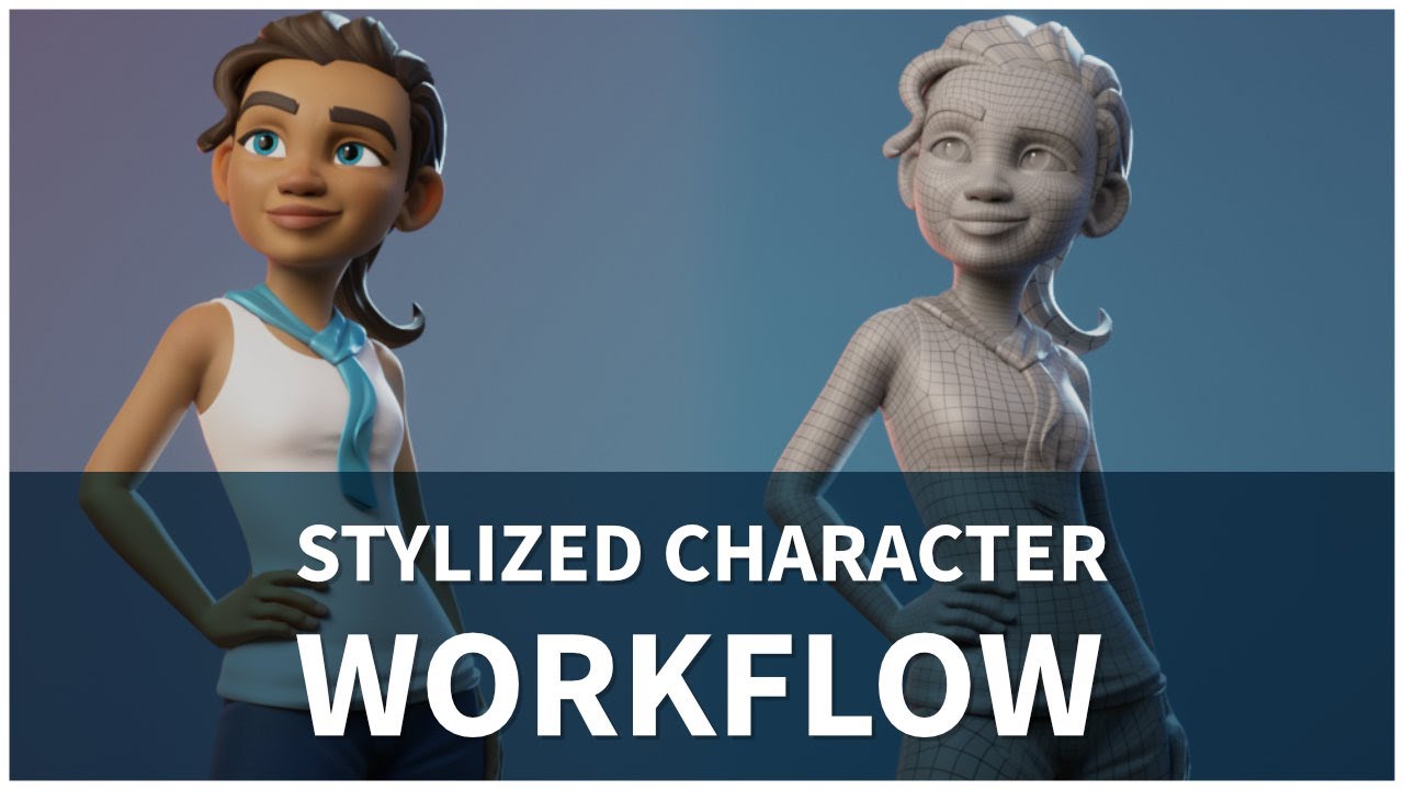 at straffe Forstyrre skæg Stylized Character Workflow with Blender - YouTube