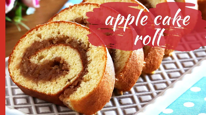 Delicious APPLE CAKE ROLL - So easy to roll! 👍