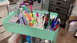 Organize my craft cart with me  Make it work for you