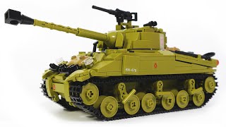 Sluban Army M38-B0713 Tank M4 Sherman | Military Building Kits
