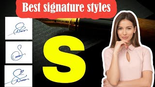 S signature styles | S letter Signature style | Signature with S