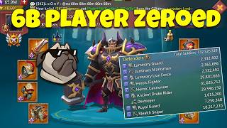 Lords Mobile - 6billion might player zeroed in KVK! 132m troops, almost full t4 comp screenshot 4