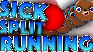 AGAR.IO -  SICK SPLITRUNNING WITH DIAMOND AGAR!
