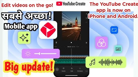 Edit Videos on the Go! 📱 YouTube Create App Now Available on iPhone & Android | Full Features ||
