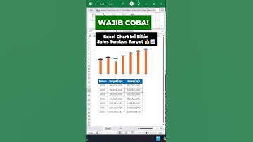 Mau tahu cara bikin chart di Excel yang bikin data Sales vs Target makin WOW? #excel #exceltips