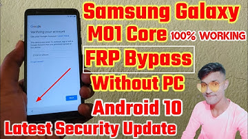 Samsung Galaxy M01 Core FRP Bypass | Samsung M013F Google Account Bypass | M01 Core Gmail Bypass