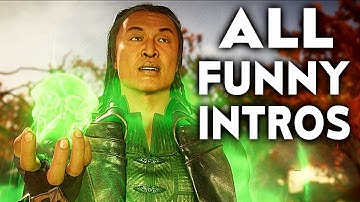MORTAL KOMBAT 11 Shang Tsung All FUNNY Intros Dialogue Character Banter MK11