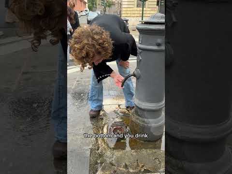 How To Drink From Rome S Famous Nasone Fountains Nasone RomeTips HiddenRome Rometips Rome