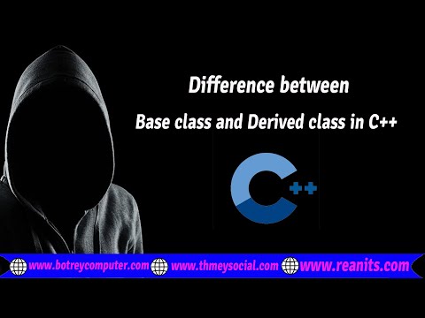 Difference between Base class and Derived class in C++