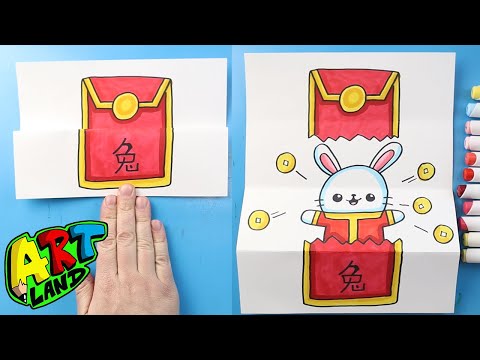How to Draw a Chinese New Year Rabbit Surprise Fold