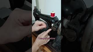 Singer vintage sewing machine/hobby/craft// hand crank/ basic sewing for beginners/美術工芸/ 裁縫初心者向け