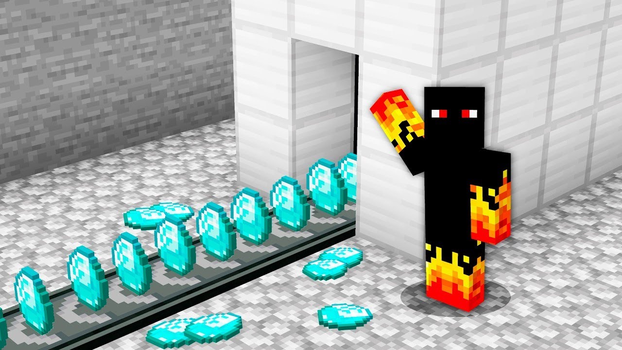 J'AI CONSTRUIT UNE USINE DE DIAMANTS DANS MINECRAFT - YouTube