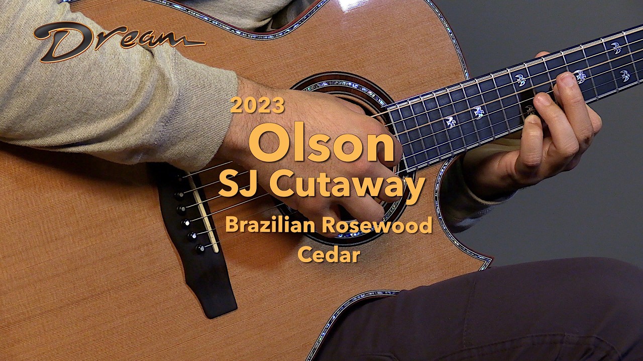 ギター Dream Dream Guitars - 2023 Olson SJ Cutaway, Brazilian Rosewood & Cedar