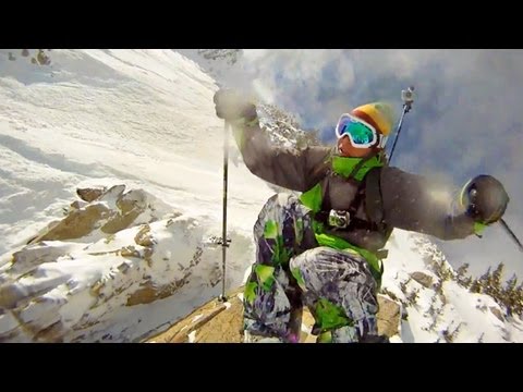 GoPro HD: Skiing Cliff Jump with Jamie Pierre